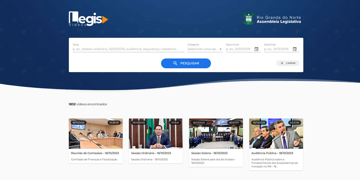 Assembleia do RN vai adotar inteligência artificial em plataforma de vídeos